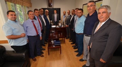 GAP TEYAP Çiftçi Örgütleri Merkezli Çoğulcu Yayım Modeli kapsamında çalışılan çiftçi örgütleri başkanları Bölge Müdürlüğümüze teşekkür ziyaretinde bulundu