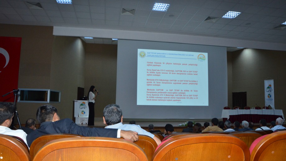 GAP Bölgesi “1. Araştırma-Yayım İşbirliği Toplantısı” Şanlıurfa’ da yapıldı.