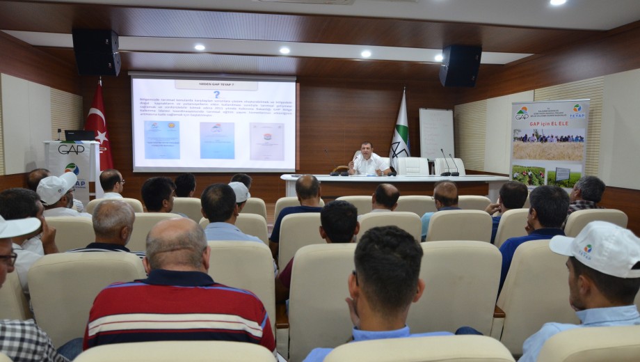 GAP TEYAP tarafından Konya Ovası Projesi (KOP) çiftçileri yapılan faaliyetler hakkında bilgilendirildi