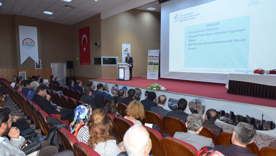 GAP TEYAP III. Aşaması (Sürdürülebilirlik) kapsamında “Tarımsal Yayım ve Danışmanlığın Dünü, Bugünü ve Yarını” konulu panel gerçekleştirilmiştir.